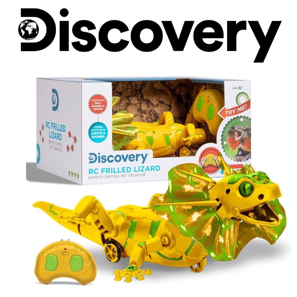 NEW Discovery Kids Robot RC Frilled Lizard Wireless Controller with Motion Activ
